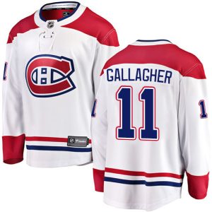 Herren Montreal Canadiens Eishockey Trikot Brendan Gallagher #11 Breakaway Weiß Fanatics Branded Auswärts